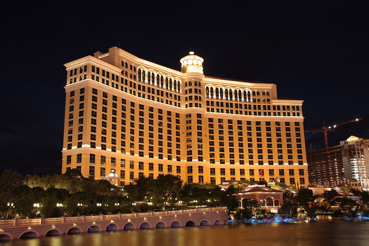 Das Bellagio Las Vegas am berühmten Las Vegas Strip.